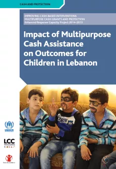 The cover shows the title of the report on a blue background, with below a picture of three boys sitting on a couch. Two of them have glasses and beard drawn on their faces.