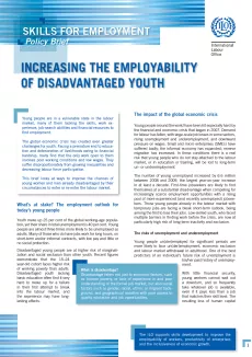 Increasing the employability of disadvantaged youth screenshot of the first page - no pictures