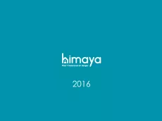 The logo of Himaya and the year 2016 are displayed on a blue green background