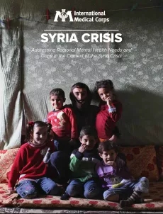 The cover shows a picture of a father and his five children sitting in tent.