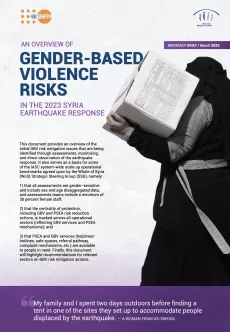 An overview of gender-based violence risks in the 2023 Cover Photo